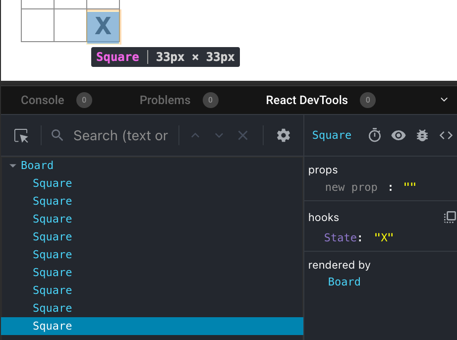 React DevTools در CodeSandbox